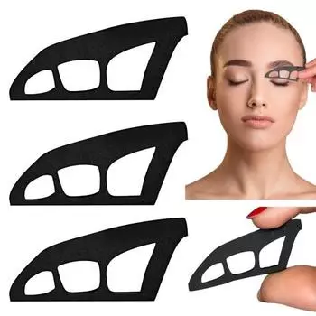 1/2/3 шт. трафарет для теней для век, многоразовый помощник для начинающих, руководство по рисованию теней, помощник, формирователь, силиконовый шаблон для нанесения теней для век 1pc