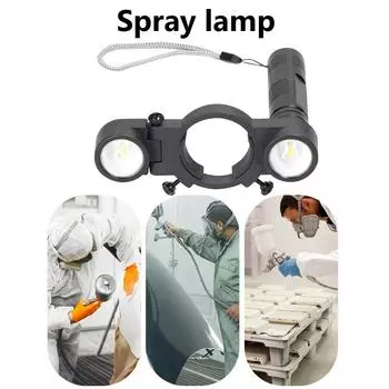 1/2/3 шт. Универсальный автомобильный краскопульт, осветительный краскопульт, прожектор, регулируемый с двухцветным питанием от батареи, аксессуары для авто своими руками 1PCS чёрный