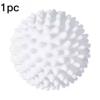 1/2/3 шт. волшебный шарик для стирки, многоразовый твердый чистящий шарик из ПВХ, бытовая чистка, стиральная машина, смягчитель одежды, инструменты для чистки 1 pc белый