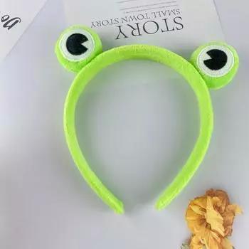 1/2/3 шт. Забавная повязка на голову для макияжа с лягушкой и заколка для волос для женщин, повязка для макияжа, милая заколка для волос с лягушкой, аксессуары для мытья головы