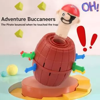 1/2/3 шт. забавные игрушки-бочки пиратов, прыгающие пиратские ведра, мечи, игра для родителей и детей, интерактивный рождественский подарок детям