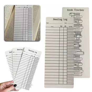 1/2/3 шт., закладка для списка чтения, карточки для личных библиотек, книжные заметки, журнал чтения, подарок для читателей-любителей чтения | литературные подарки, аксессуары для книг One Size