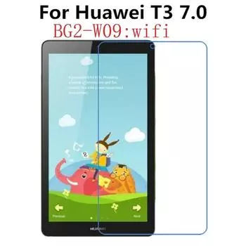 1/2/3 шт. защитная пленка из закаленного стекла для Huawei Mediapad T3 7,0 wifi BG2-W09 7-дюймовый планшет + спиртовая ткань 1PC T3 wifi 7inch прозрачный