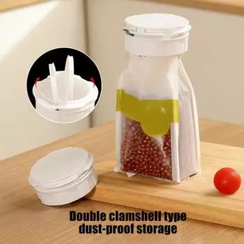 1/2/3 шт. зажим для пакета с носиком для заливки, зажимы для герметизации пищевых пакетов, многоразовый укупорщик пластиковых крышек, удобный носик для заливки, влагостойкие, складывающиеся зажимы для закусок 1pc