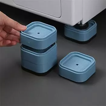 1/2/3 слоя регулируемая подушечка для ног для стиральной машины, нескользящий антивибрационный фиксатор, основание для увеличения кронштейна для холодильника, инструмент для поддержки 3cm синий