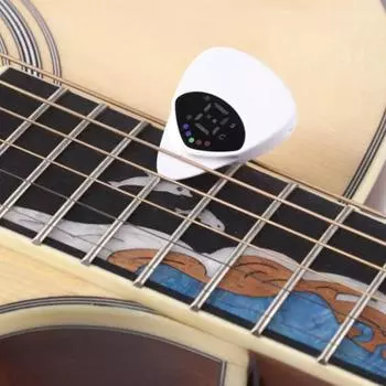 1/2/3Pcs 2 in 1 Guitar Tuner And Pick Digital Guitar Pick with LED 1pc