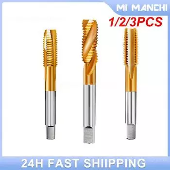 1/2/3PCS Drill Tool Stainless Steel Special Three-in-one Spiral Groove Drill Hardware Accessories Electric Drill Accessories