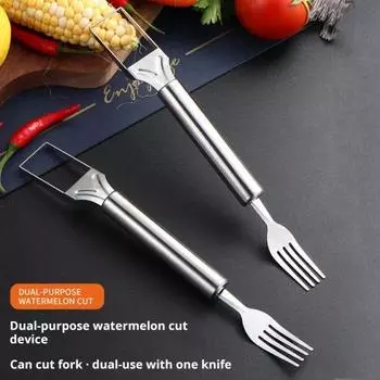 1/2/3Pcs Stainless Steel Watermelon Slicer Melon Cuber Cutter Kitchen Fruit Cutting Tool for Home Picnics 1pc