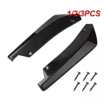 1/2/3PCS Universal Car Front Rear Bumper Strip Lip Spoiler Diffuser Splitter Scratch Protector Carbon Fiber Winglets Side Skirt