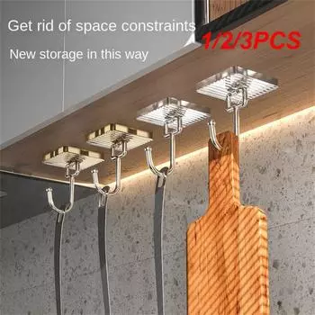 1/2/3PCS Wall Hanging Hook Not Easy Deformation Removable Cleaning Single Hook 1 Hook Hat Pocket Hook Wallet Hook Hook Bag Hook