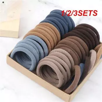 1/2/3SETS кольцо для волос простое в использовании тканевое художественное крепление для волос прочная эластичная повязка на голову портативная универсальная женская повязка на голову не легко рассеивается