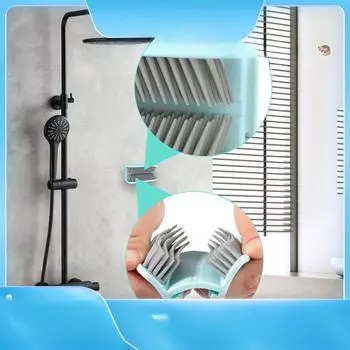1/2/3шт силиконовый уловитель волос для душа настенный фиксатор волос коллектор волос для раковины ванна аксессуары для ванной комнаты многоразовые белый