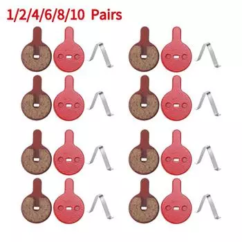 1/2/4/6/8/10 пар велосипедных тормозных колодок из органической смолы MTB, горный велосипед, дисковые тормозные колодки, замена электрического скутера CHINA