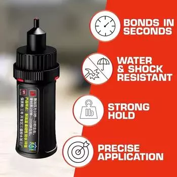1/2/4/6/8/10 шт. супер сверхпрочный клей для сварки пластика, дерева, металла, стекла, керамики, клей для ремонта ювелирных изделий, многофункциональный маслянистый оригинальный клей 1 Pieces чёрный