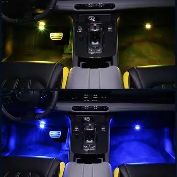 1/2/4/6/8 шт. RGB светодиодный пульт дистанционного управления для салона автомобиля, подсветка атмосферы, окружающее настроение, подсветка для ног, декоративная лампа, автомобильные аксессуары