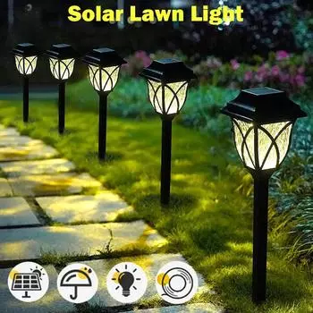 1/2/4/6/8 шт. светодиодные солнечные фонари для украшения сада на открытом воздухе водонепроницаемый светодиодный ландшафтный светильник на солнечной энергии для двора, газонной лампы, дорожные фонари 1 PCS белый