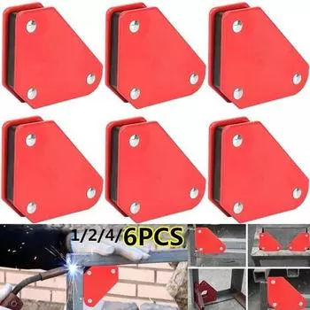 1/2/4/6 PCS 9LB Угловой паяльный локатор Магнитный магнит Угловые стрелки Сварочный держатель Сварочный держатель 45/90/135 градусов Инструмент для фиксации угловой пайки 1 Pcs