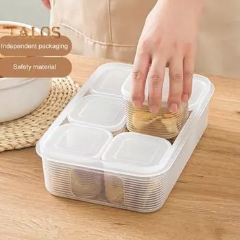 1/2/4/6 шт. кухонный ящик для хранения переворота с весами, прозрачный герметичный замок, герметичный контейнер для хранения морозильной камеры для супа, чехол для хранения еды 1pc