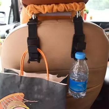 1/2/4 шт. Автомобильный держатель для кошелька, крючок, регулируемые автомобильные крючки для подголовника, многофункциональные крючки для автомобильных сидений, для сумок, бутылок, органайзер для салона автомобиля 1pc