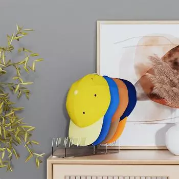 1/2/4 шт. держатель для бейсболок акриловая стойка для хранения кепок с прорезями подставка для хранения кепок для спальни