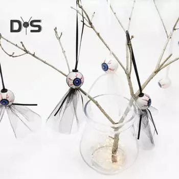 1/2/4 шт. Хэллоуин 3D глазное яблоко подвесное украшение жуткий глазной шар подвесное украшение кулон вечеринка Хэллоуин праздничная сцена макет реквизит 1pc белый