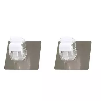 1/2/4 шт. клейкие многофункциональные крючки настенный держатель для швабры-органайзера RackBrush вешалка для метлы крючок для кухни, ванной комнаты, прочные крючки 1pcs чёрный