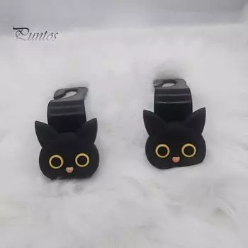 1/2/4 шт. Крючок для автомобильного сиденья в форме мультяшного кота, прочный, несущий простую установку, вешалка для сумок, крючок для хранения, аксессуары для салона автомобиля 1pc розовый