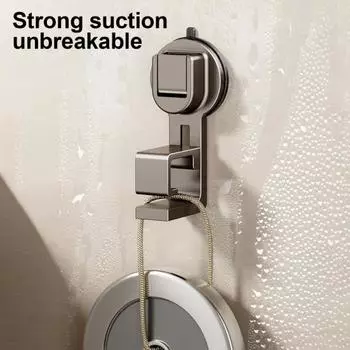 1/2/4 шт. крючок для хранения умывальника с присоской, прочная несущая способность, установка без сверления, настенный монтаж 1pc