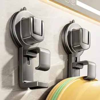 1/2/4 шт. Крючок для хранения раковины с присоской, прочный, несущий нагрузку, установка без сверления, настенный держатель, полка для хранения раковины в ванной комнате 1pc