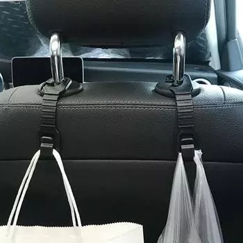 1/2/4 шт. Крючок для спинки автомобильного сиденья, регулируемый крючок для подвешивания, портативный зажим для крепления, держатель для сумки-органайзера, автомобильный крючок
