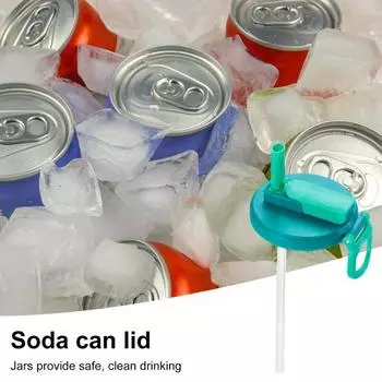 1/2/4 шт. Крышка для банки из-под газировки, крышка для стакана для напитков, не содержащая бисфенол-А, многоразовая крышка для пикника A