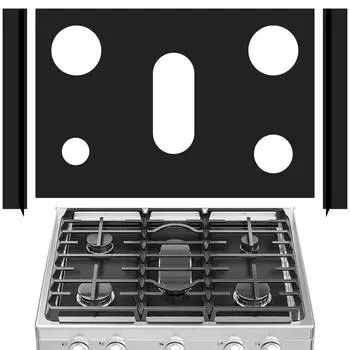 1/2/4 шт. Крышки для конфорок плиты, антипригарные крышки для газовых плит с 2 полосками для щелей, термостойкая верхняя крышка для плиты для кухни