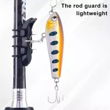 1/2/4 шт. Магнитный держатель крючка для рыболовной приманки с резиновыми кольцами, крючок для приманки без отверстия, автоматический держатель крючка для рыбалки на открытом воздухе 1pc чёрный