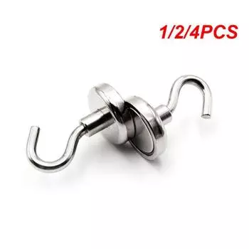 1/2/4 шт. Магнитный крючок неодимовый магнит E10/16/20 гальванический металлический прочный крючок толстый настенный крючок для домашней кухонной организации