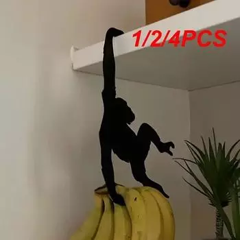 Металлический крючок для кухонной стены, двери, вешалка для ключей, кошачий хвост, декор в форме обезьяны, держатель, стеллаж для хранения одежды, бесшовный крючок, инструмент