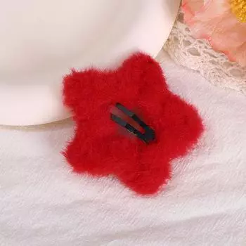 1/2/4 шт. Милые плюшевые заколки-звездочки для волос BB для женщин, девушек, заколки для волос, милые пушистые заколки для челки, заколки-бабочки, аксессуары для волос Y2K 1pcs