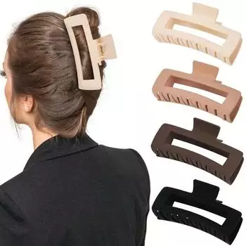 1/2/4 шт. модные женские заколки-коготь для девочек кофейные черные нескользящие заколки-крабы заколки модные аксессуары для волос подарки