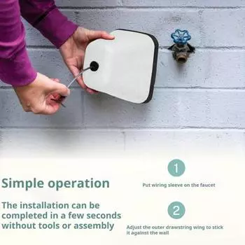 1/2/4 шт. наружные пенопластовые крышки для кранов многоразовые универсальные простые в установке зимние защиты от замерзания наружные крышки для кранов 1pc белый