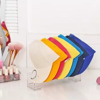 1/2/4 шт. Органайзер для хранения бейсболок, отдельно стоящая вешалка для шляп, гладкий край без заусенцев 2pcs прозрачный