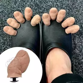 1/2/4 шт., подвески для обуви, сабо из крокодила, аксессуар, реалистичная форма большого пальца, пляжные тапочки, украшение, булавки для обуви, пряжка для обуви, сделай сам, функциональная, грязеотталкивающая, держится A 2pcs