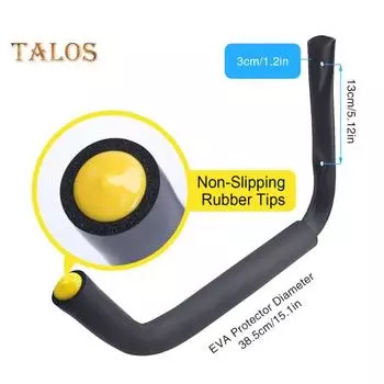 1/2/4 шт. прочный гаражный крючок 100 фунтов настенное крепление металлическая вешалка для каяков велосипед лестница садовые электроинструменты органайзер подвесная стойка для хранения 1pc чёрный