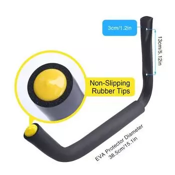 1/2/4 шт. прочный гаражный крюк 100 фунтов настенное крепление металлический хозяйственный вешалка каяки велосипед лестница сад 1pc чёрный