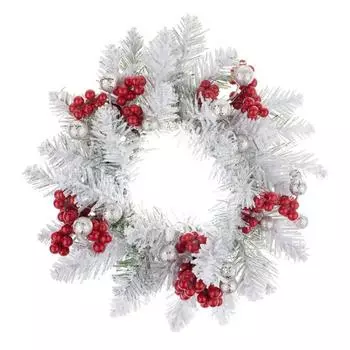 1/2/4 шт. Рождественские свечи, кольца, венок, искусственный подсвечник, красная ягодная гирлянда для рождественского свадебного стола, центральное украшение 28cm