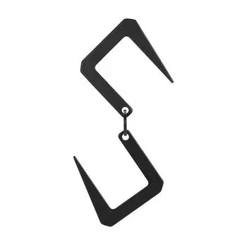 1/2/4 шт. S-образный крючок для стойки для хранения, крючок для вешалки для кемпинга, крючок для кемпинговой палатки 4 pcs