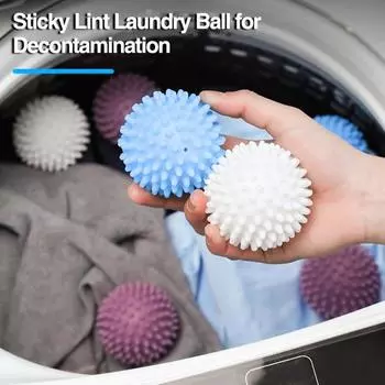 1/2/4 шт. шарики для стирки с защитой от намотки предотвращают спутывание одежды, экологически чистый шарик для стирки из ПВХ с мягкой текстурой 2pcs белый