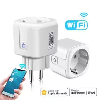 1/2/4 шт., умная домашняя розетка Wi-Fi, настенная розетка Homekit Siri, голосовое управление, умная вилка, работающая с Apple Homekit 1PCS
