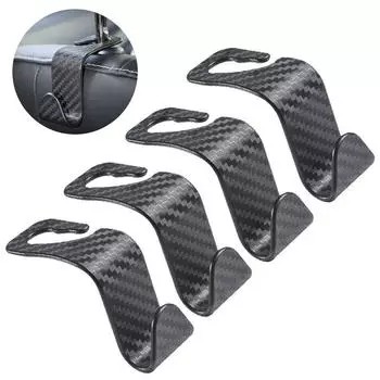 1/2/4 шт. Универсальный крючок для заднего сиденья автомобиля, автомобильные аксессуары, переносная вешалка для хранения подголовника, прочные крючки для подвешивания