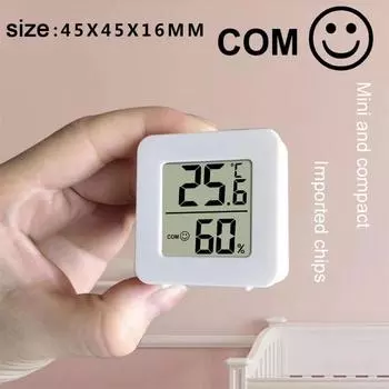 1/2/4pcs Digital Dry and Wet Thermometer Meter Household Living Room Mini Indoor Electronic Temperature Hygrometer Sensor Meter