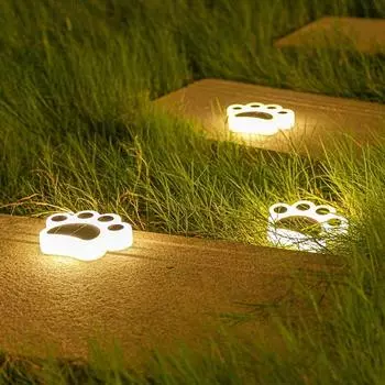 1/2/4Pcs LED Solar Cat s Paw Lights Outdoor Waterproof Solar Lights Courtyard Garden Lighting Villa Yard Decor Solar Lawn Lamp 1pcs lamp теплый белый