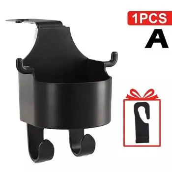 1/2/4PCS New Car Seat Headrest Hook Hanger Storage Organizer Universal with Cup Holder for Handbag Fit Vehicle Car Accessorie